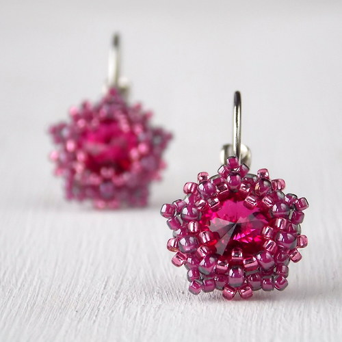 Stydlivé Fuchsie - Swarovski... — foto 1