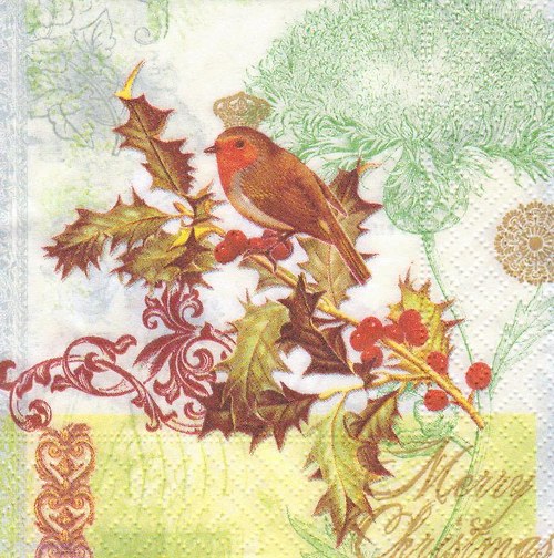 Ubrousek - ptáček na větvičce (2 ks - AKCE)