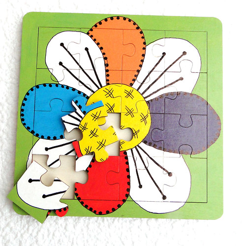 Dětské puzzle - kytka