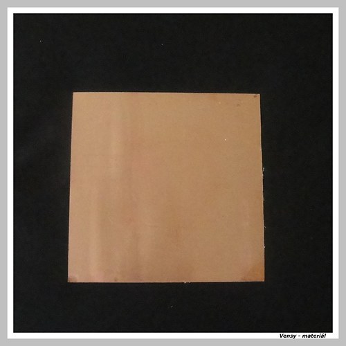 Měděný plech 0,3 mm 20x20 cm