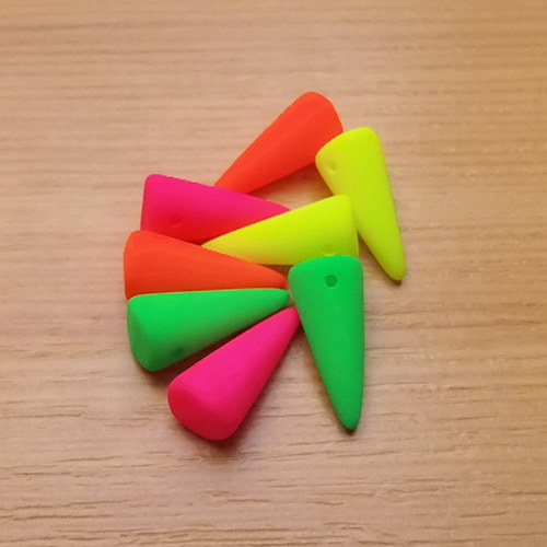 Neonové spiky 6 x 14mm - směs