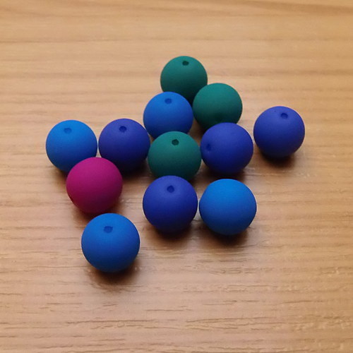 Neonové kuličky 8mm - směs — foto 1