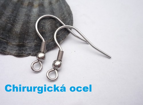 3 páry(6ks) afroháčky z chirurgické oceli — foto 1