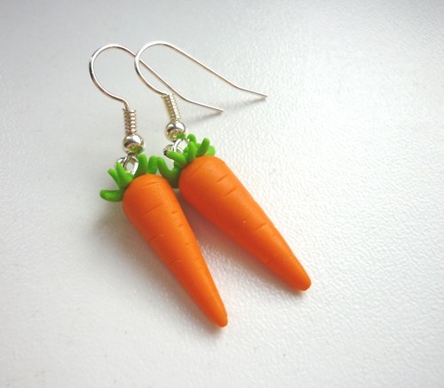 Náušnice - mrkev — foto 1
