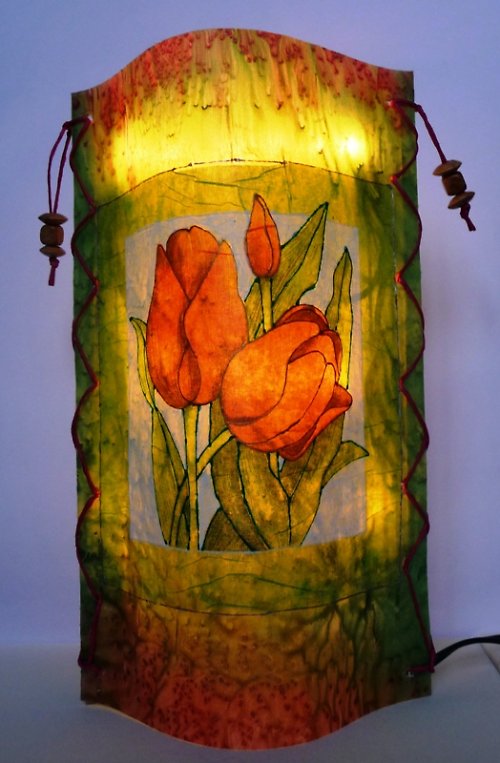 Hedvábná lampa — foto 1
