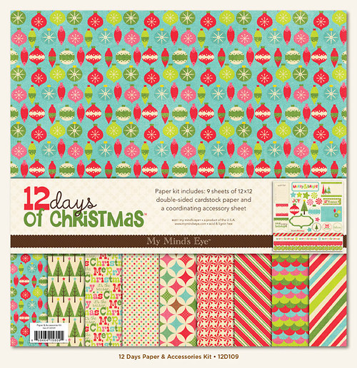 MME - 12 days of Christmas (sada papierov)