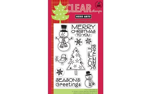 HERO ARTS Snowman Christmas (silikónové pečiatky)