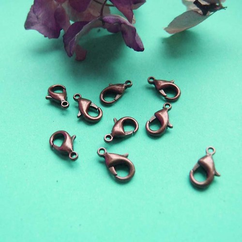 Karabinka 12mm, starobronz, 10ks — foto 1