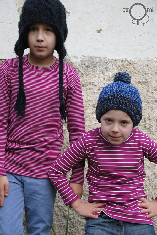 Lila pruhované, vel. 4-5 let — foto 1