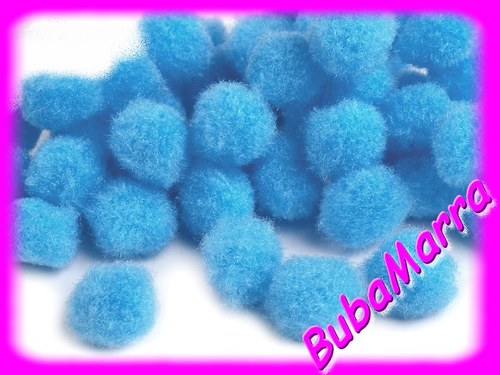 ~ 20ks ~ Bambulky ~ Ø13mm ~ sv. modrá