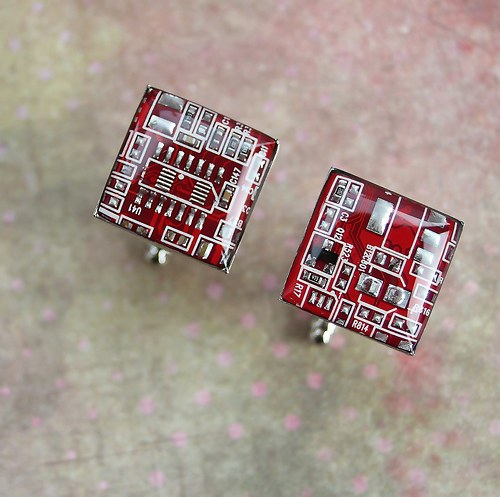 IT manžetové knoflíčky /red/ — foto 1