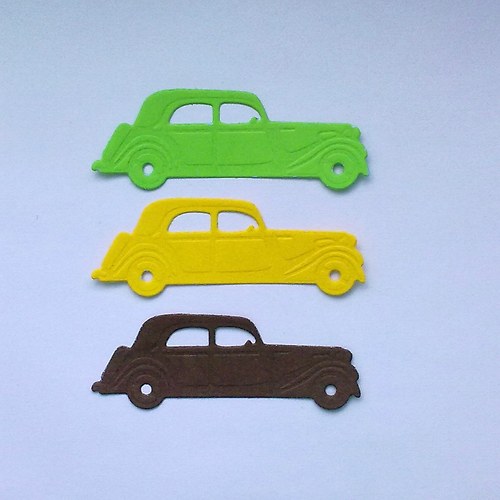 Výsek - Auto se střechou 3ks