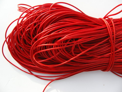 Nylonové lanko, červené 1 mm — foto 1