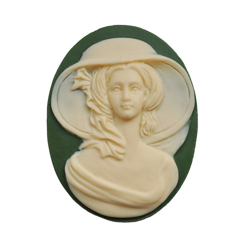 Cameo Lady In Hat 40x30 mm — foto 1
