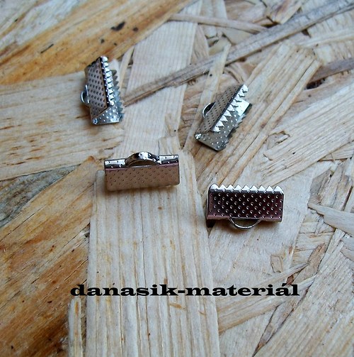 STŘÍBRNÉ KONCOVKY 13 mm-6 ks