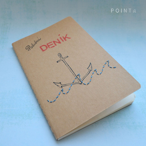 Palubní deník s kotvou — foto 1