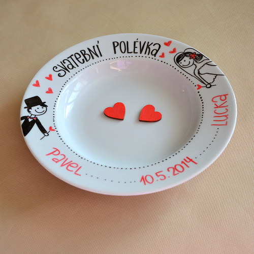 Talíř SVATEBNÍ POLÉVKA — foto 1
