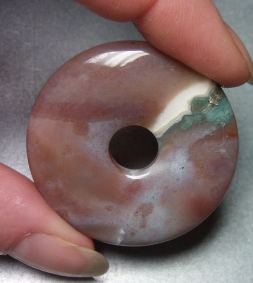 Donut 4 - jaspis - průměr 4 cm — foto 1