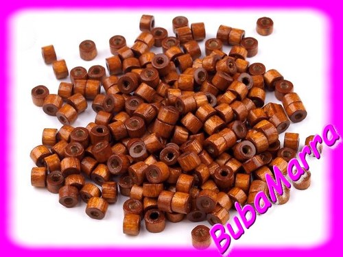 AKCE ~ 1+1 ZDARMA ~ dřevěné korálky 3x4mm ~ 200ks