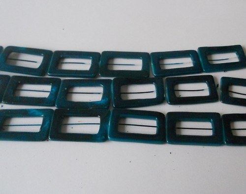 Perleťový obdélník 30x20mm - 2 ks — foto 1