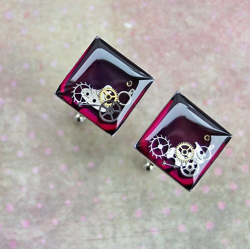 Manžetové knoflíčky /violet/ — foto 1