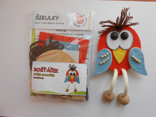 ŠIKULKA - Ptáček Rošťáček oranžový
