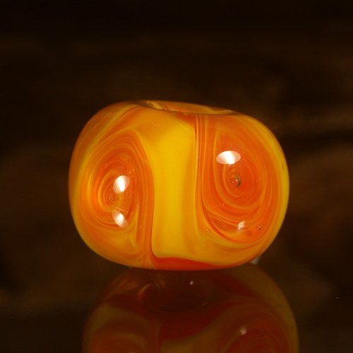 Big hole bead - Oranžáda — foto 1