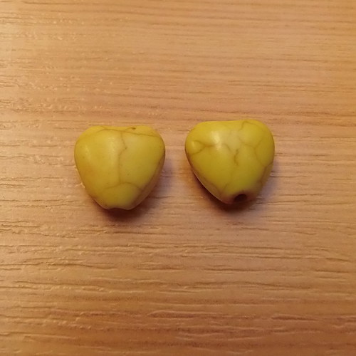 Tyrkenitová srdíčka - 2 kusy