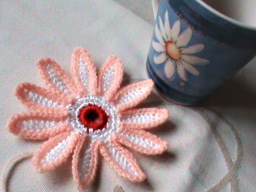 Nášivka-gerbera růžová — foto 1