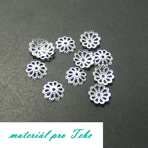50 ks platinových kaplíků - 6 mm