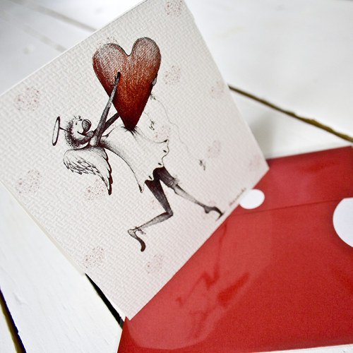 PŘÁNÍ-10 x 10 cm - TtjAnděl- Srdce pro tebe!!! — foto 1