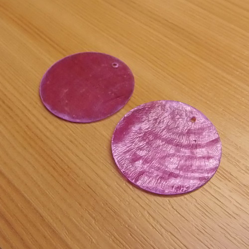 Perleťové placky 30 mm - 2 kusy