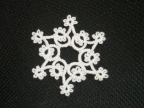 Frivolitkovaná vločka — foto 1
