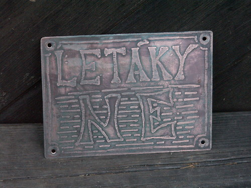Cedulka leptaná L E T Á K Y N E ! — foto 1