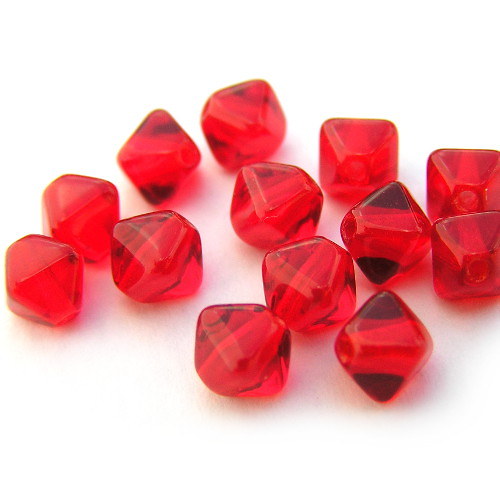 6 mm Lucerny pyramidky červené siam 30 ks — foto 1