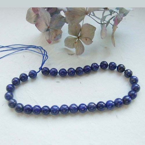 Korálky lapis lazuli 6mm, 10ks — foto 1