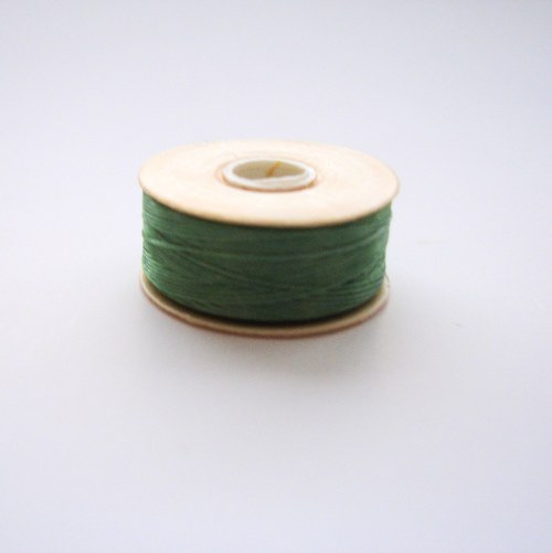 Nymo nit 0,3 mm - zelená - 1 ks