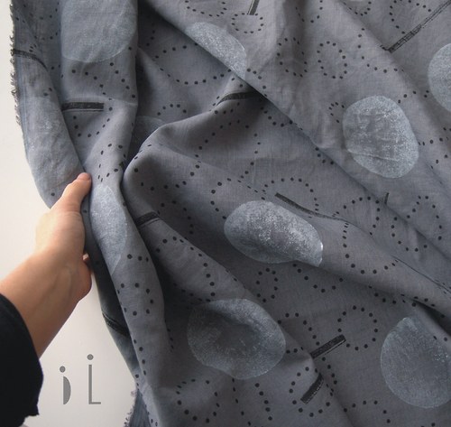 Lněný panel / grey — foto 1