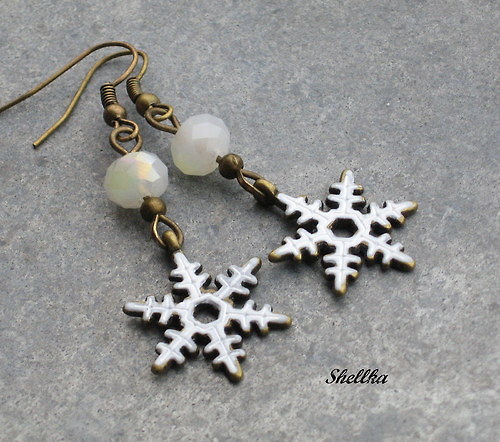 Náušnice ,,SNOW,, — foto 1