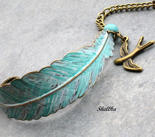 Náramek ,,TURQUOISE FEATHER,, — foto 1