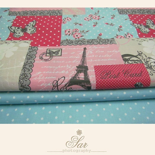 ROMANTIC PATCHWORK/pastelové barvy/160cm — foto 1
