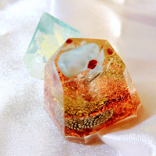 Orgonit *OBJ * Diamant s Larimarem — foto 1