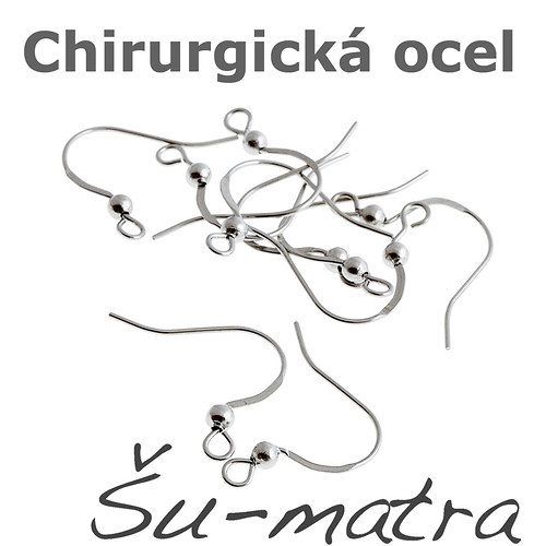 Afroháček z chirurgické oceli (10 ks)
