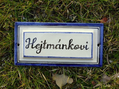 Keramická jmenovka — foto 1