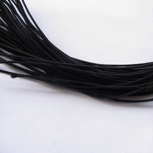 Gumička kulatá černá -průměr 1 mm - délka 5 m — foto 1