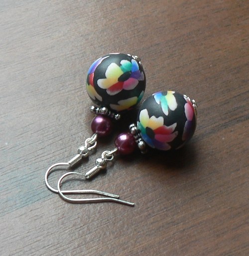 Fimo náušnice — foto 1