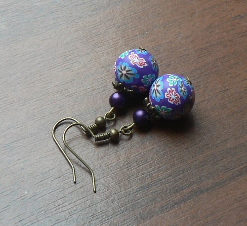 Fimo náušnice — foto 1
