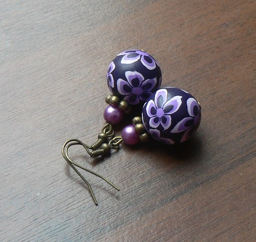 Fimo náušnice — foto 1