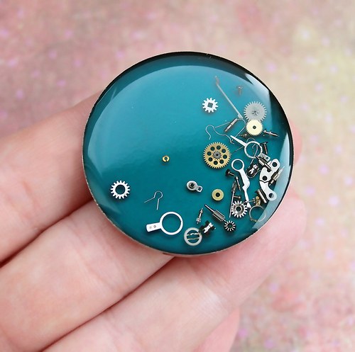 Light blue brooch — foto 1