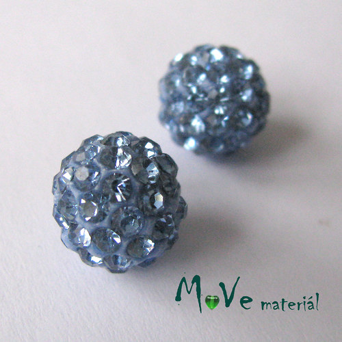 Polymerový korálek - kulička 10mm,1ks, modrý — foto 1